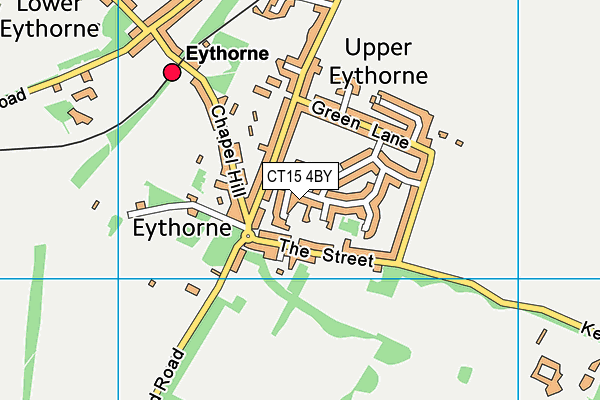 CT15 4BY map - OS VectorMap District (Ordnance Survey)