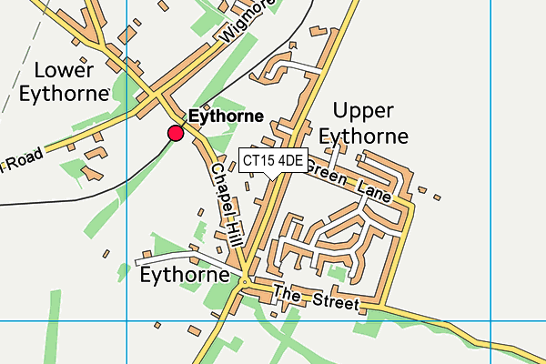 CT15 4DE map - OS VectorMap District (Ordnance Survey)