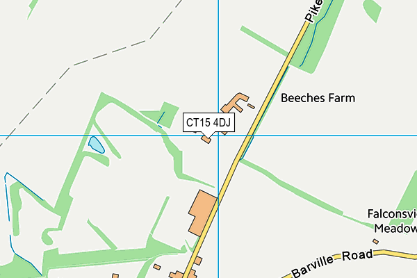 CT15 4DJ map - OS VectorMap District (Ordnance Survey)