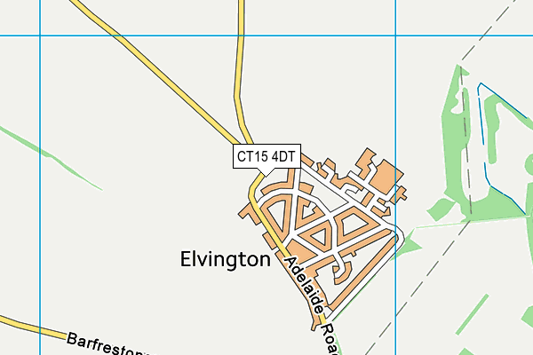 CT15 4DT map - OS VectorMap District (Ordnance Survey)