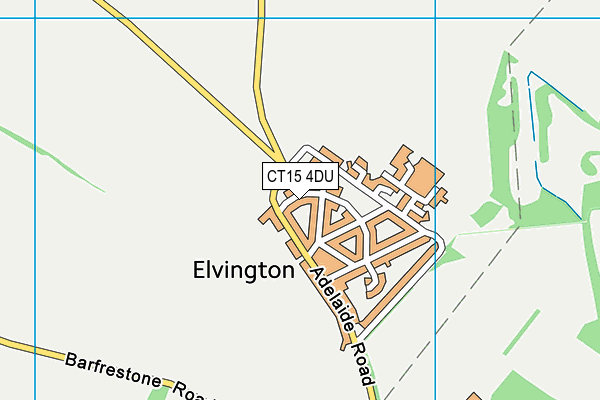 CT15 4DU map - OS VectorMap District (Ordnance Survey)