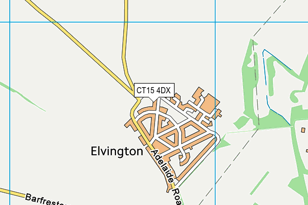 CT15 4DX map - OS VectorMap District (Ordnance Survey)