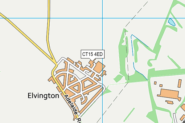 CT15 4ED map - OS VectorMap District (Ordnance Survey)