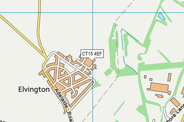 CT15 4EF map - OS VectorMap District (Ordnance Survey)