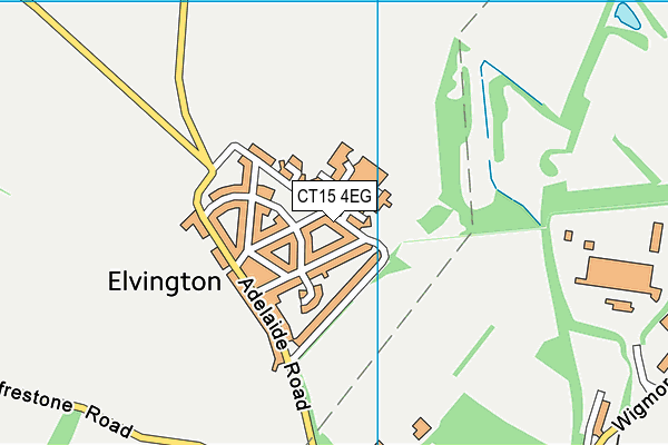 CT15 4EG map - OS VectorMap District (Ordnance Survey)