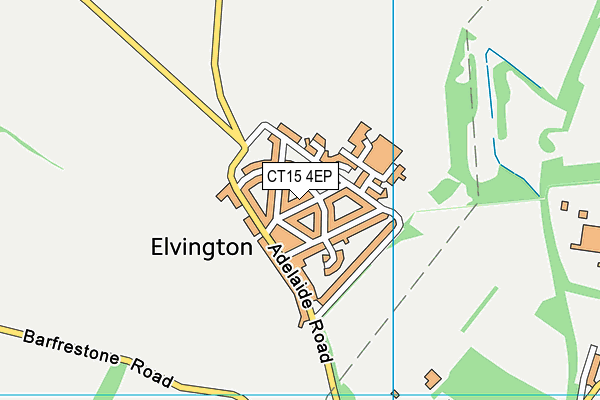 CT15 4EP map - OS VectorMap District (Ordnance Survey)