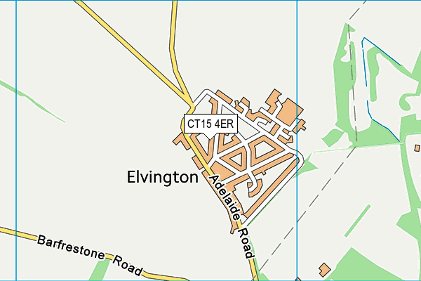 CT15 4ER map - OS VectorMap District (Ordnance Survey)