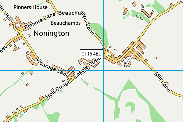 CT15 4EU map - OS VectorMap District (Ordnance Survey)