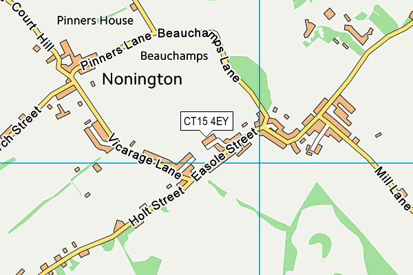 CT15 4EY map - OS VectorMap District (Ordnance Survey)