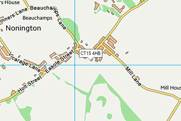 CT15 4HB map - OS VectorMap District (Ordnance Survey)