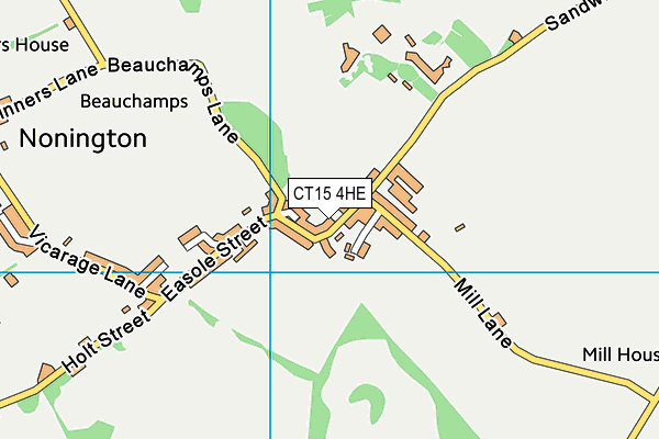 CT15 4HE map - OS VectorMap District (Ordnance Survey)