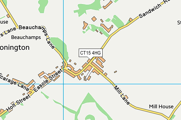 CT15 4HG map - OS VectorMap District (Ordnance Survey)