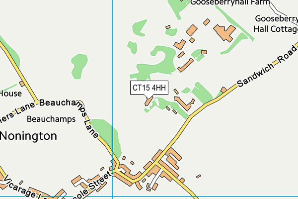 CT15 4HH map - OS VectorMap District (Ordnance Survey)
