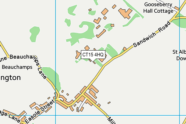 CT15 4HQ map - OS VectorMap District (Ordnance Survey)