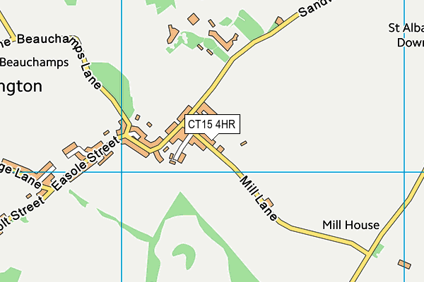 CT15 4HR map - OS VectorMap District (Ordnance Survey)