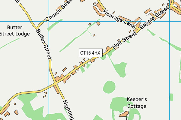 CT15 4HX map - OS VectorMap District (Ordnance Survey)