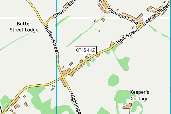 CT15 4HZ map - OS VectorMap District (Ordnance Survey)