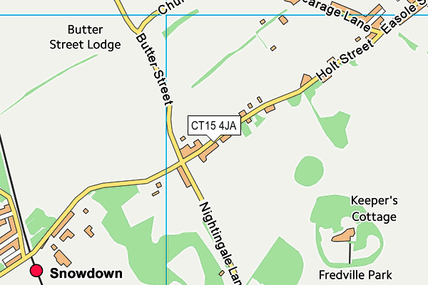 CT15 4JA map - OS VectorMap District (Ordnance Survey)