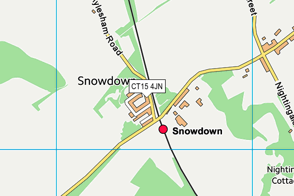 CT15 4JN map - OS VectorMap District (Ordnance Survey)