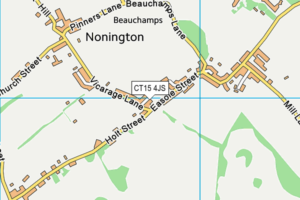 CT15 4JS map - OS VectorMap District (Ordnance Survey)