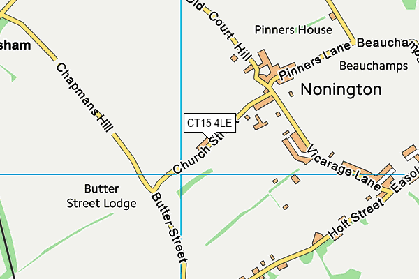 CT15 4LE map - OS VectorMap District (Ordnance Survey)