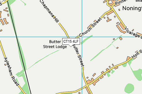 CT15 4LF map - OS VectorMap District (Ordnance Survey)
