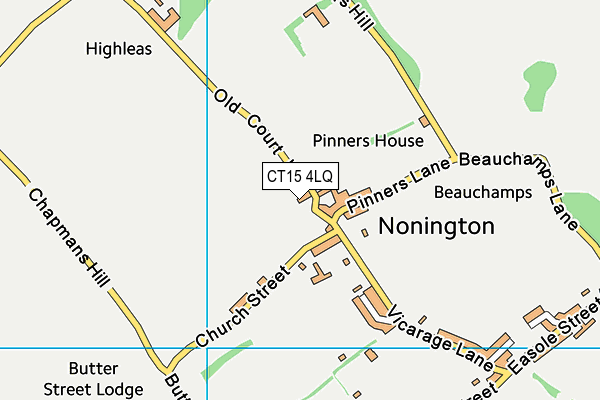 CT15 4LQ map - OS VectorMap District (Ordnance Survey)