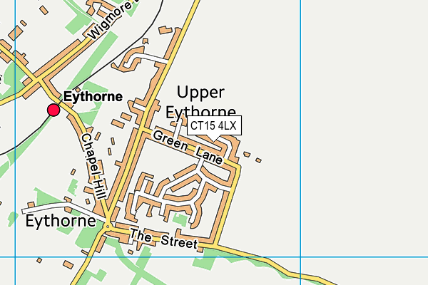 CT15 4LX map - OS VectorMap District (Ordnance Survey)