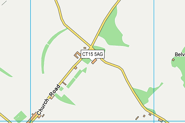 CT15 5AG map - OS VectorMap District (Ordnance Survey)