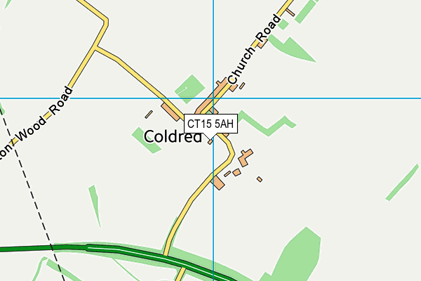 CT15 5AH map - OS VectorMap District (Ordnance Survey)