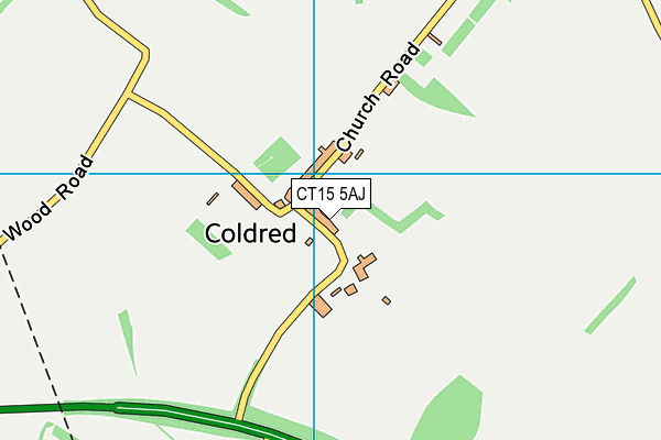 CT15 5AJ map - OS VectorMap District (Ordnance Survey)