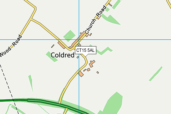 CT15 5AL map - OS VectorMap District (Ordnance Survey)