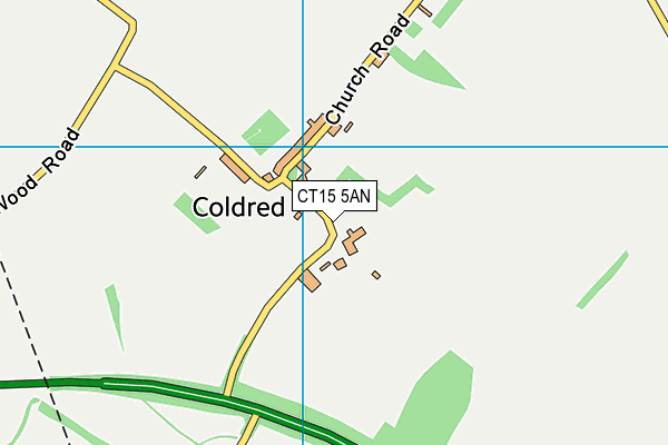 CT15 5AN map - OS VectorMap District (Ordnance Survey)