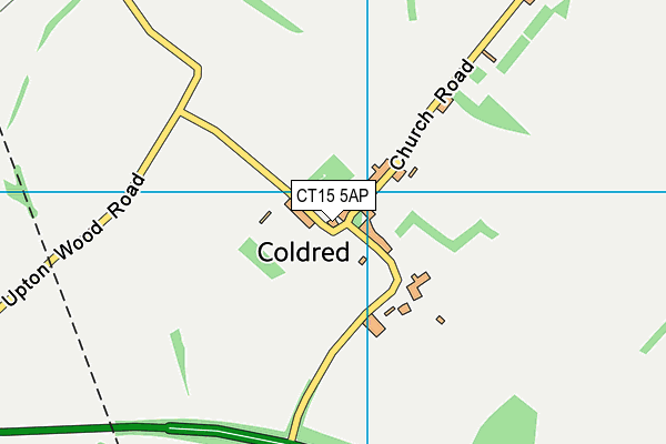 CT15 5AP map - OS VectorMap District (Ordnance Survey)