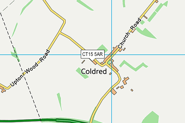 CT15 5AR map - OS VectorMap District (Ordnance Survey)