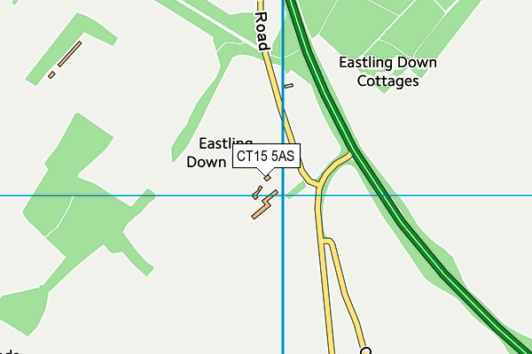 CT15 5AS map - OS VectorMap District (Ordnance Survey)