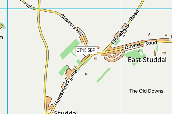 CT15 5BP map - OS VectorMap District (Ordnance Survey)