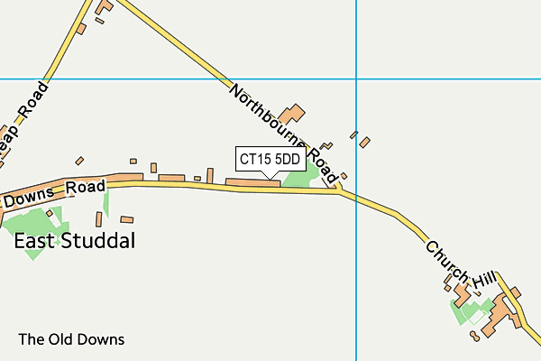 CT15 5DD map - OS VectorMap District (Ordnance Survey)
