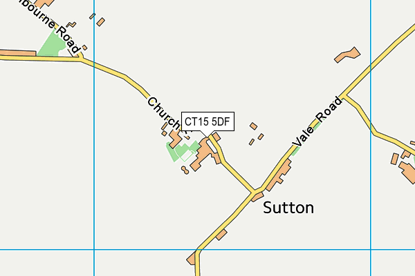CT15 5DF map - OS VectorMap District (Ordnance Survey)