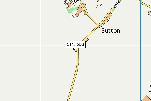 CT15 5DG map - OS VectorMap District (Ordnance Survey)