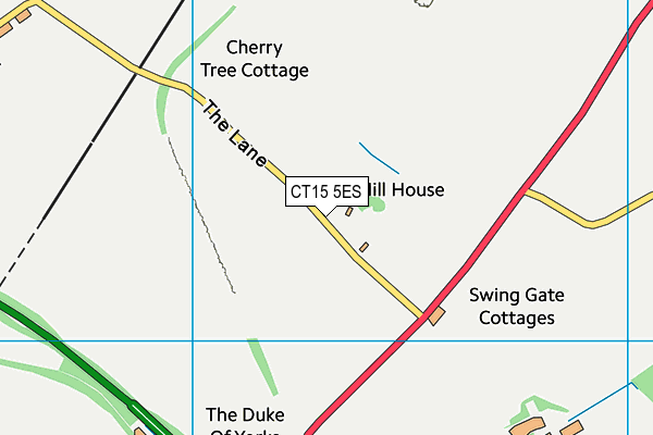 CT15 5ES map - OS VectorMap District (Ordnance Survey)