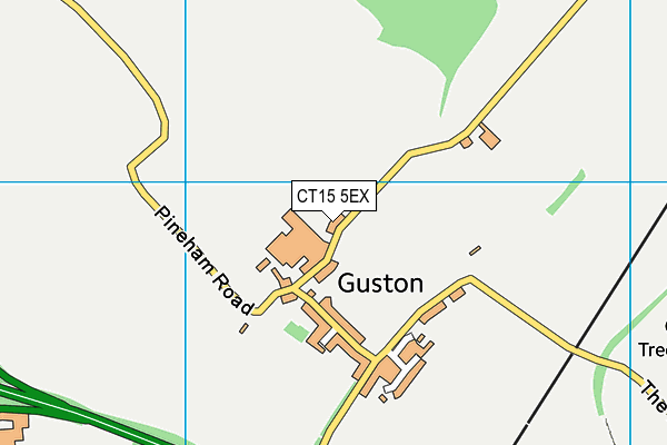 CT15 5EX map - OS VectorMap District (Ordnance Survey)