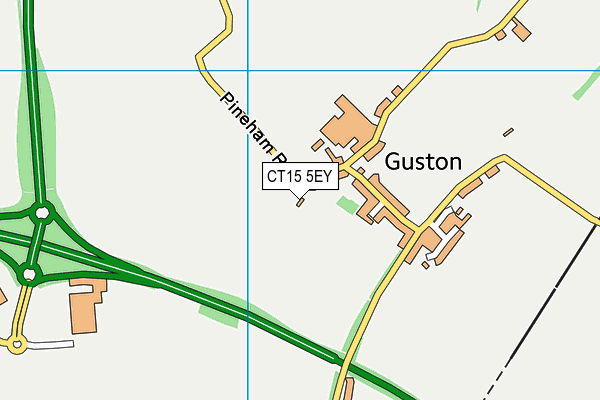 CT15 5EY map - OS VectorMap District (Ordnance Survey)