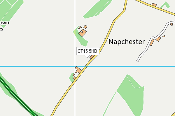 CT15 5HD map - OS VectorMap District (Ordnance Survey)