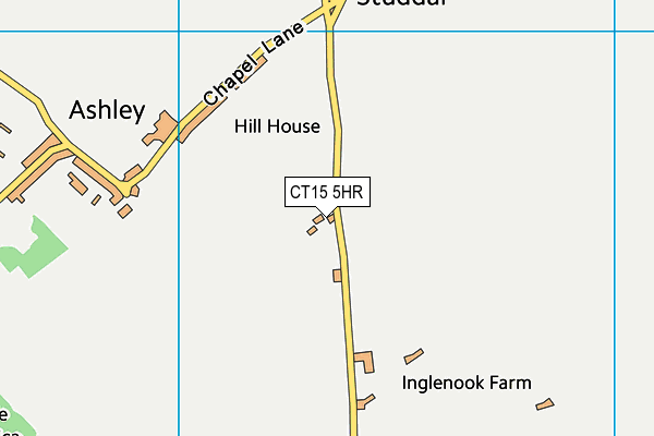 CT15 5HR map - OS VectorMap District (Ordnance Survey)