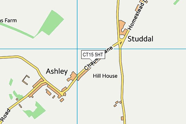 CT15 5HT map - OS VectorMap District (Ordnance Survey)