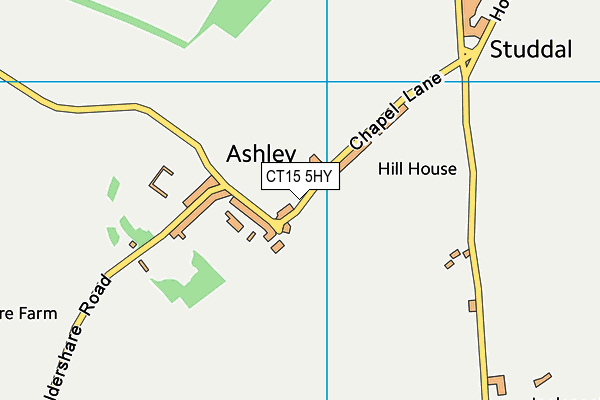 CT15 5HY map - OS VectorMap District (Ordnance Survey)