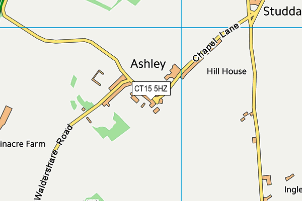 CT15 5HZ map - OS VectorMap District (Ordnance Survey)