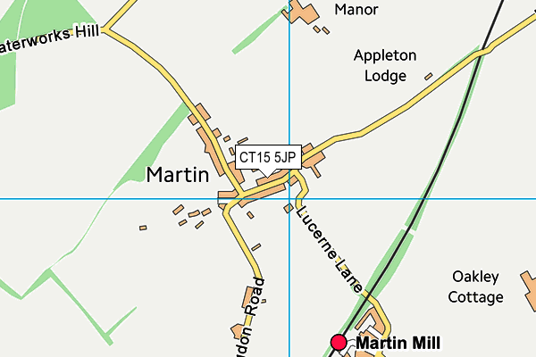 CT15 5JP map - OS VectorMap District (Ordnance Survey)