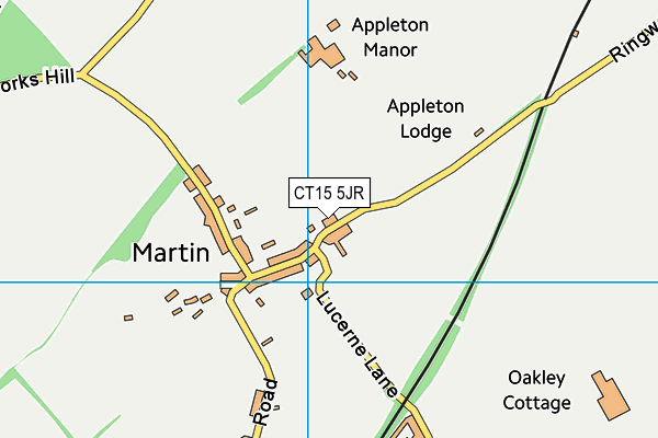 CT15 5JR map - OS VectorMap District (Ordnance Survey)